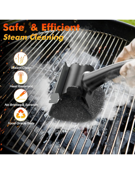 Cepillo Limpiador de Parrilla Matscover Sin Cerda 42.4 cm