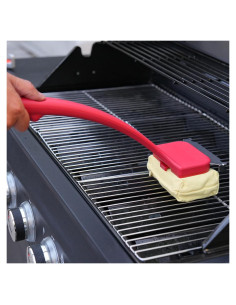 Cepillo de Parrilla OATISLIFE Sin Cerdas Amarillo 39.37cm