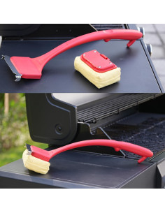 Cepillo de Parrilla OATISLIFE Sin Cerdas Amarillo 39.37cm 2