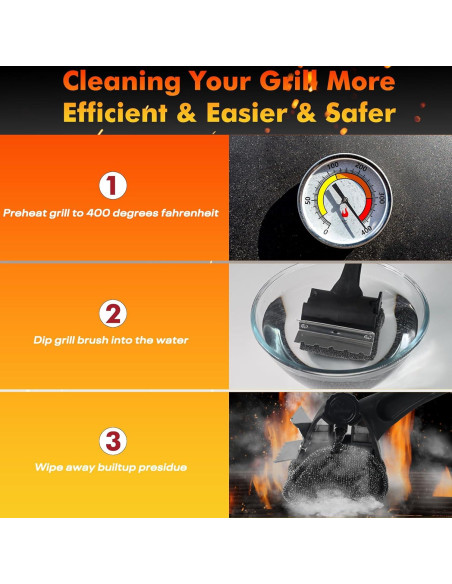 Cepillo Limpiador de Parrilla Matscover Sin Cerda 42.4 cm