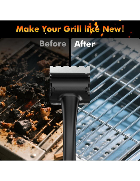 Cepillo Limpiador de Parrilla Matscover Sin Cerda 42.4 cm