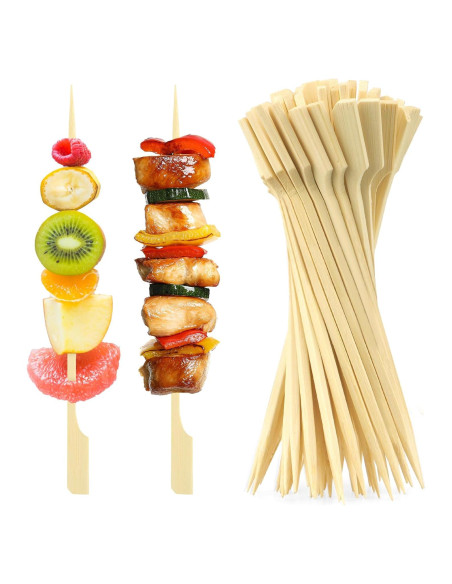 300 Pinchos de Bambú 15 cm para Aperitivos Libemskix