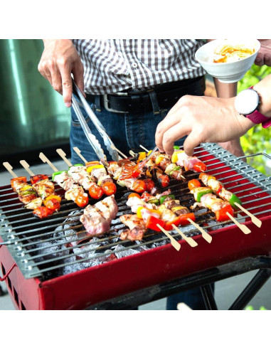 300 Pinchos de Bambú 15 cm para Aperitivos Libemskix