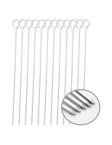 Pinchos de Barbacoa HONSHEN 30 cm Acero Inoxidable Paquete 12