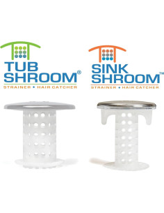 TubShroom y SinkShroom Captadores de Cabello Cromo 2
