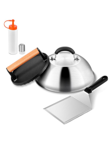 Kit de Hamburguesa Leonyo con Dome de Queso 9" y Prensa 7"