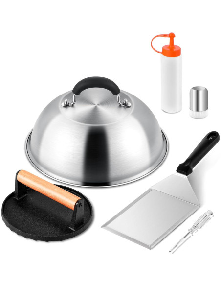 Kit de Hamburguesa Leonyo con Dome de Queso 9" y Prensa 7"