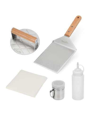 Kit de Prensa para Hamburguesas Stanbroil 5 Piezas Acero Inoxidable