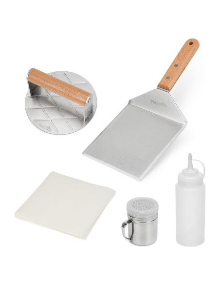 Kit de Prensa para Hamburguesas Stanbroil 5 Piezas Acero Inoxidable
