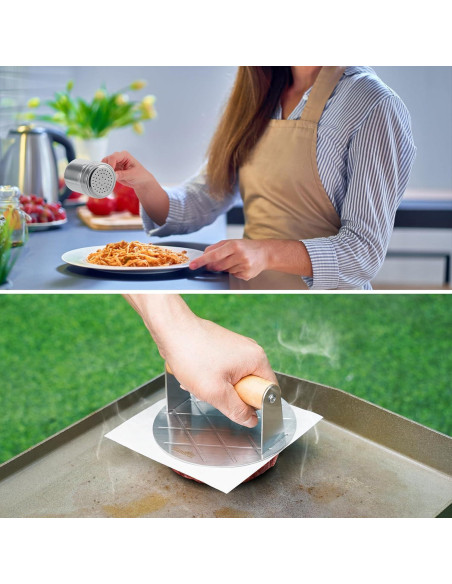 Kit de Prensa para Hamburguesas Stanbroil 5 Piezas Acero Inoxidable