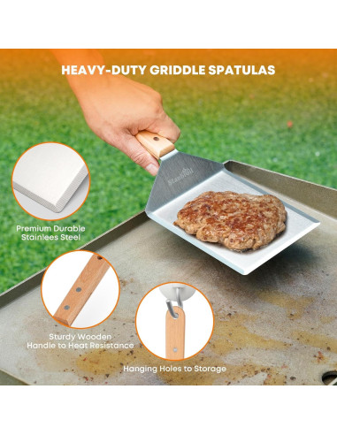 Kit de Prensa para Hamburguesas Stanbroil 5 Piezas Acero Inoxidable