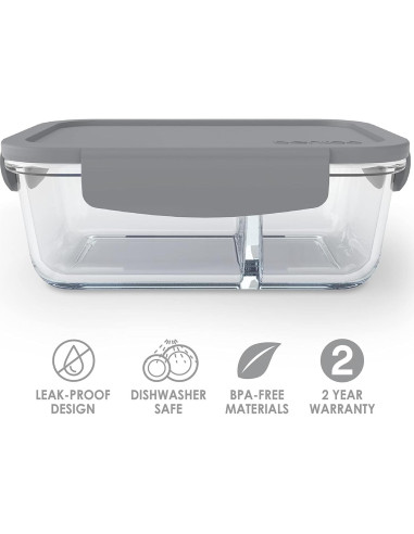 Contenedor de Snack Bentgo Vidrio 1.75 Tazas a Prueba de Fugas