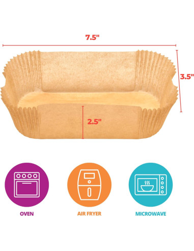 Forros para Molde de Pan DecoPac 100 Unidades 19x8.9cm