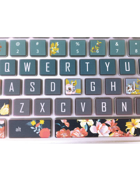 Funda de Teclado Silicona SANFORIN 14" HP Chromebook Flor Roja