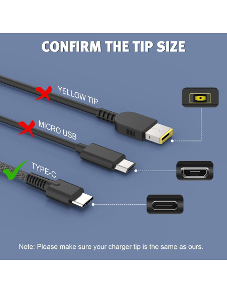 Cargador HP 65W USB-C Yeotsmut para Laptop y Chromebook