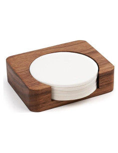 Soporte de Filtro de Café Watchget de Madera de Nogal 63mm