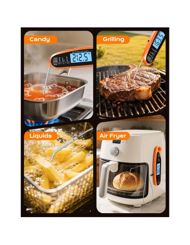 Termómetro Digital de Carne Otemly con Doble Sonda y Pantalla LCD