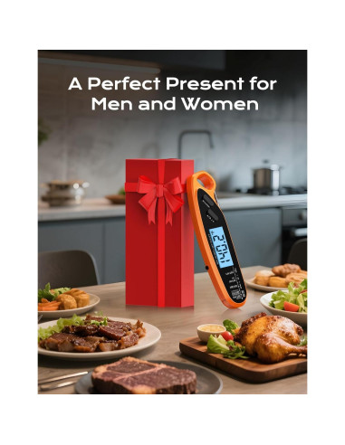 Termómetro Digital de Carne Otemly con Doble Sonda y Pantalla LCD