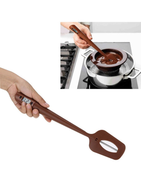 Termómetro Digital de Espátula LTT001 2 en 1 Silicona 30cm