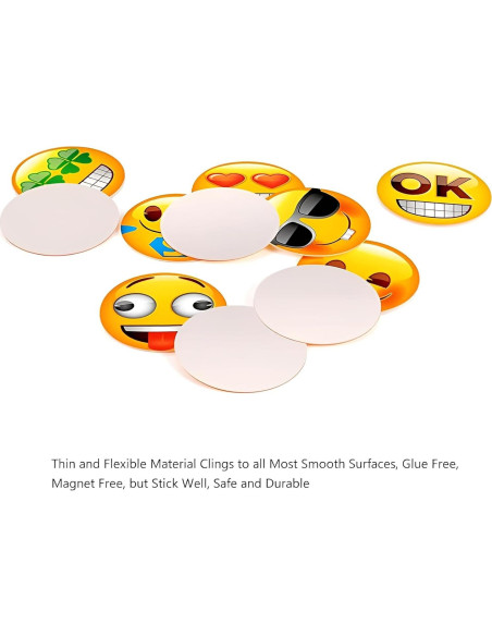 Pegatinas Emoji Reutilizables MORCART - 84 Piezas para Bebidas