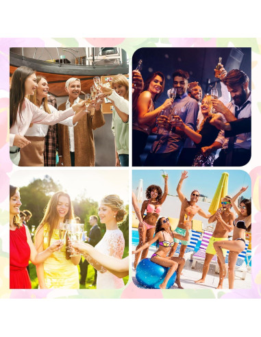 16 Encantos de Vaso de Vino para Mujeres - Marcadores de Bebida