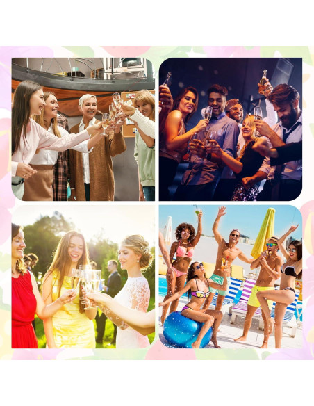 16 Encantos de Vaso de Vino para Mujeres - Marcadores de Bebida