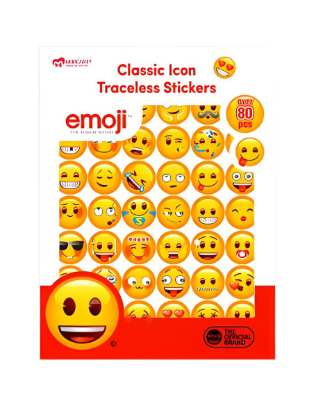 Pegatinas Emoji Reutilizables MORCART - 84 Piezas para Bebidas