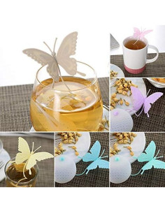 Infusores de Té en Forma de Mariposa Tvoip - 5 Piezas Silicona 2