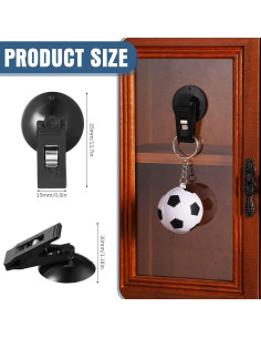 Clips de Ventosa Reutilizables Flutesan - 4 Pcs, 3 cm, Negro 2