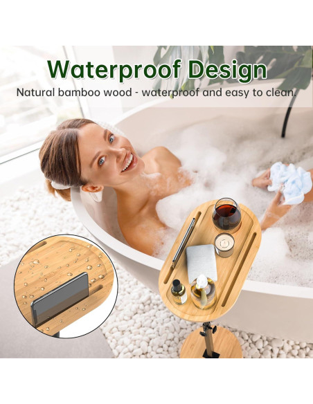 Mesa de Bandeja para Sofá NiHome Bamboo Ajustable 45.7-78.7 cm