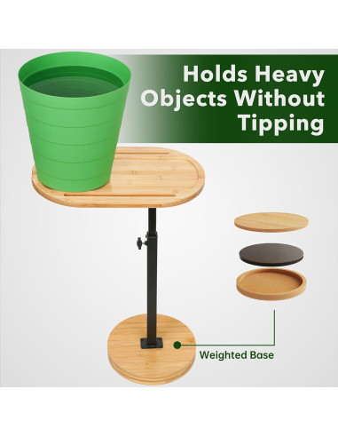 Mesa de Bandeja para Sofá NiHome Bamboo Ajustable 45.7-78.7 cm