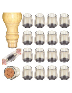 16 Protectores de Suelo para Patas de Sillas Silicona Enthun