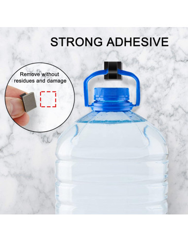 100 Clips de Cable Adhesivos Suoundey para Oficina y Hogar