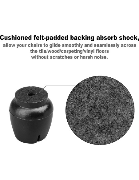 Protectores de Suelo Anwenk para Patas de Sillas Pequeñas 32pcs
