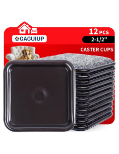 Copas de Caster Cuadradas GAGUIUP 6.35 cm 12 Paquete