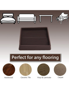 Cups de Goma Antideslizantes Jayen para Muebles - 8 Pcs 2