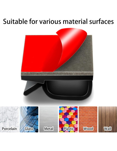 100 Clips de Cable Adhesivos Suoundey para Oficina y Hogar