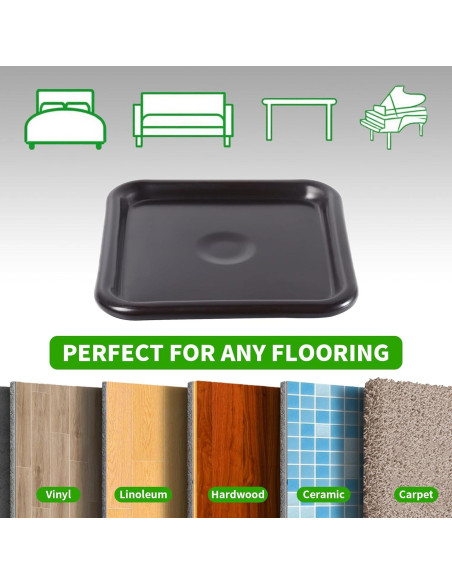 Copas de Caster Cuadradas GAGUIUP 6.35 cm 12 Paquete