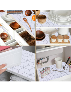 Forro Antideslizante para Cajones GMCOZY 30.48 cm x 6.096 m Blanco 2