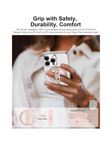 Soporte para Teléfono EWA MagOne 2da Gen Rosa Magnético Soporte para Teléfono EWA MagOne 2da Gen Rosa Magnético