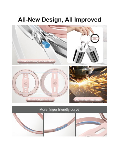 Soporte para Teléfono EWA MagOne 2da Gen Rosa Magnético