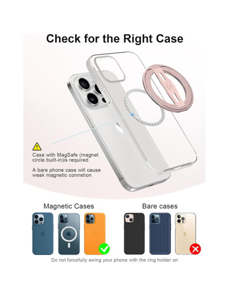 Soporte para Teléfono EWA MagOne 2da Gen Rosa Magnético Soporte para Teléfono EWA MagOne 2da Gen Rosa Magnético