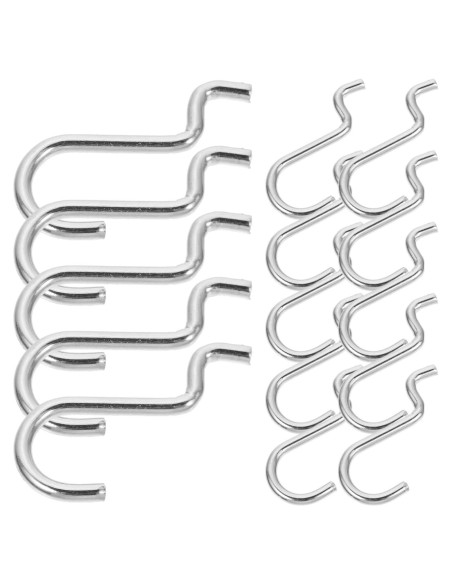 Ganchos en J de Metal Gadpiparty 20pcs para Tablero de Clavos