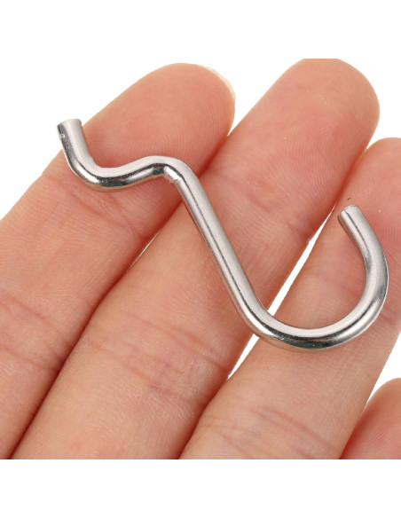 Ganchos en J de Metal Gadpiparty 20pcs para Tablero de Clavos