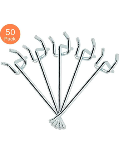 Ganchos de Metal Galvanizado Rawall 10 cm para Tablero Perforado