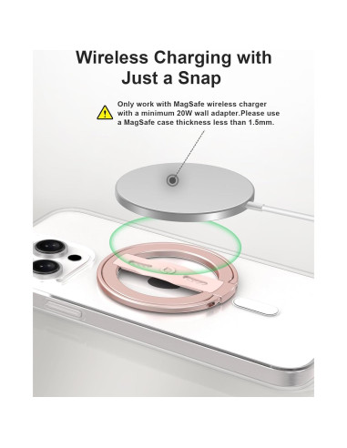 Soporte para Teléfono EWA MagOne 2da Gen Rosa Magnético