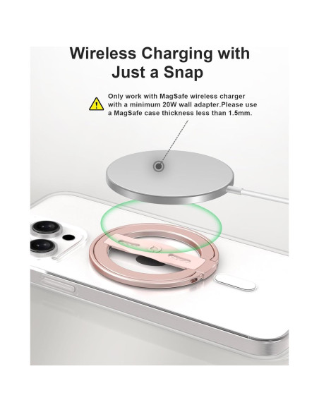 Soporte para Teléfono EWA MagOne 2da Gen Rosa Magnético Soporte para Teléfono EWA MagOne 2da Gen Rosa Magnético