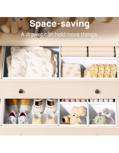 Organizador de Ropa para Bebés Vtopmart 12 Piezas Tela Plegable 2