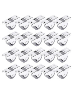 Paquete de 20 Ruedas de Goma 25 mm con Placa Metálica