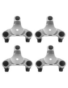QWORK Dolly Tri-Dolly 4 Pcs 15,24 cm Carga 90,72 kg